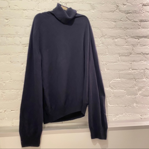 Margiela X H&M Navy Cashmere Super Oversized Sweater - Picture 3 of 6